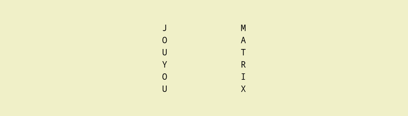 Jouyou Matrix Banner
